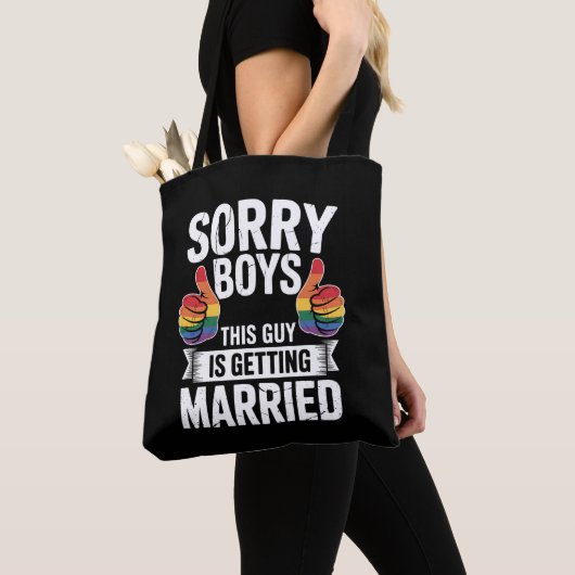 この人結婚します LGBTQ Pride トートバッグ (クローズアップ)