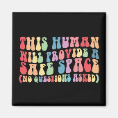 この人間は安全な宇宙ゲイLGBTQを提供する マグネット (正面)