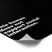 この人間は社会的な交流をサポートしていない。 ポスター (角)