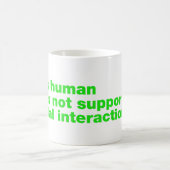 この人間は社会的交流を好まない コーヒーマグカップ (中央)