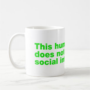 この人間は社会的交流を好まない コーヒーマグカップ