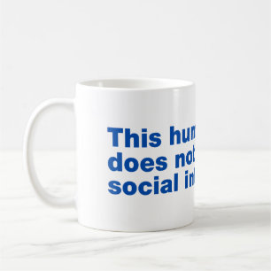 この人間は社会的交流を好まない コーヒーマグカップ