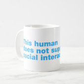 この人間は社会的交流を好まない コーヒーマグカップ (正面左)