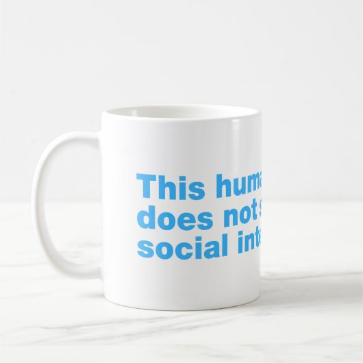 この人間は社会的交流を好まない コーヒーマグカップ (左)