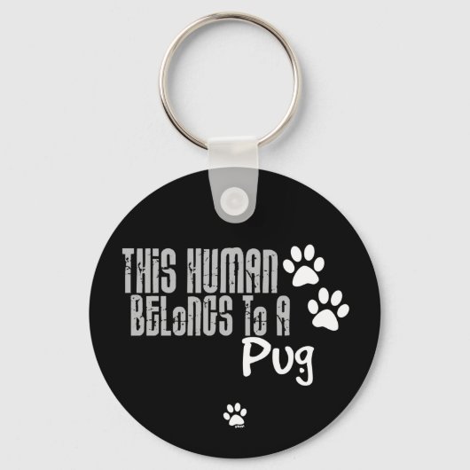 この人間は駄洒落だ キーホルダー (正面)