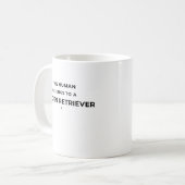この人間は... - 白マグカップ コーヒーマグカップ (正面左)