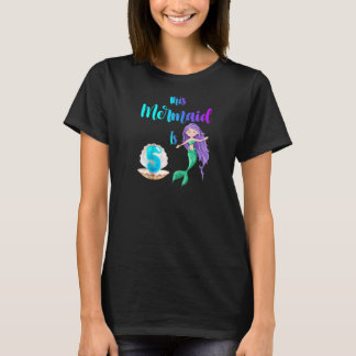 この人魚は5歳のキュートな誕生日の女の子です 五歳 Tシャツ