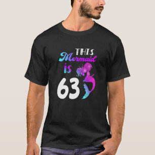 この人魚は、63年の63誕生日の主題の部分 Tシャツ