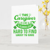この介護者はクローバーリーフパトリックの日のようなものだ カード (黄色い花)