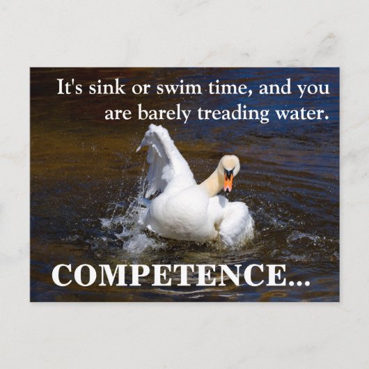 この仕事はあなたには向いていない様子だ ポストカード (正面)