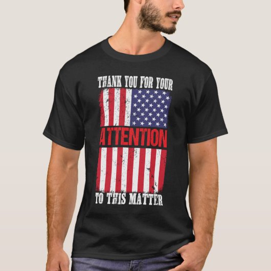 この件へのご配慮に感謝いたします Tシャツ (正面)