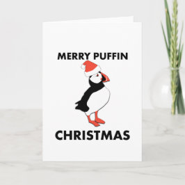 この休日メリーにパフィンのクリスマスカードを送信 シーズンカード