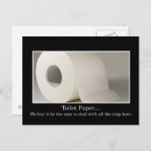 この会社はトイレの紙をたくさん使わなければならない ポストカード (正面/裏面)