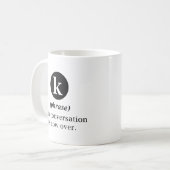 この会話は終わった コーヒーマグカップ (正面左)