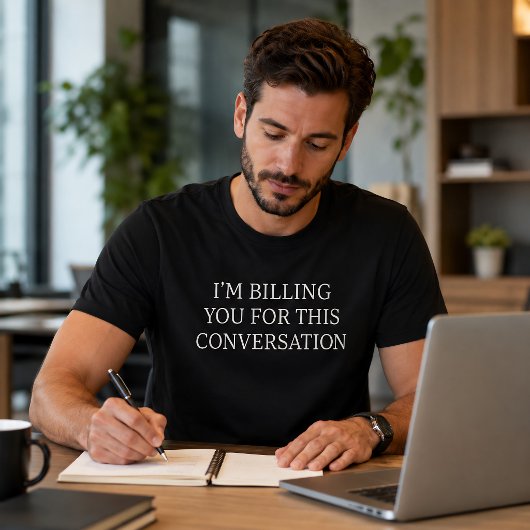 この会話は請求対象です 面白い Tシャツ