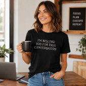 この会話は請求対象です 面白い Tシャツ