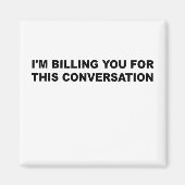 この会話弁護士に請求おもしろいする マグネット (正面)