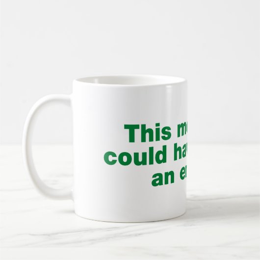 この会議はメールで十分だった コーヒーマグカップ (左)