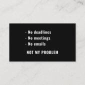 この伝説は世の中退職したを引おもしろいき延ばす 名刺 (裏面)