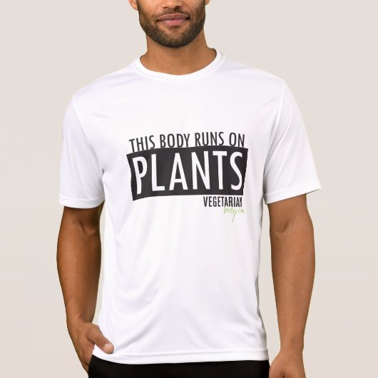 この体は植物で走ります Tシャツ (正面)