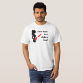 この体は生き延びる権利を持つ Tシャツ (正面フル)