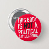 この体は私の物です 缶バッジ (正面&裏面)