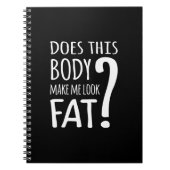 この体は私を太く見せるか。 ノートブック (正面)
