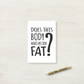 この体は私を太らせるのか? ポストイット (デスク上)