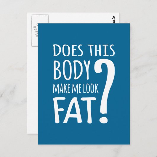 この体は私を太らせるのか? ポストカード (正面/裏面)