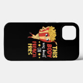 この体はFries Potato Fastfooフランスのに構築された Case-Mate iPhoneケース (裏面 (横))