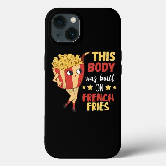 この体はFries Potato Fastfooフランスのに構築された Case-Mate iPhoneケース (裏面)