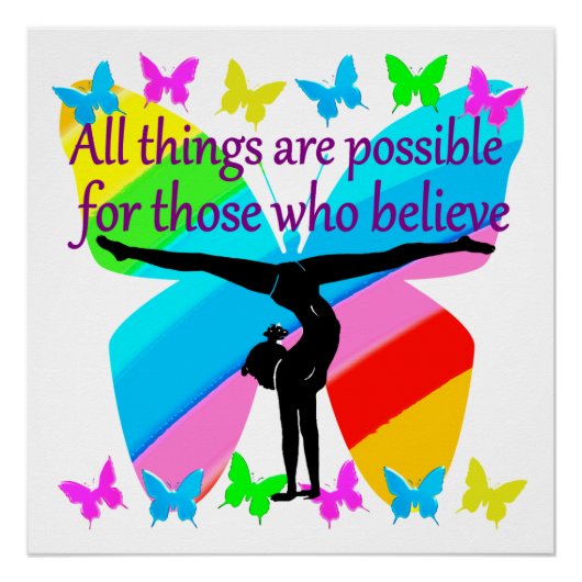 この体操の女の子にはありとあらゆることが可能だ ポスター (正面)