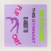 この体操警告選手はパズルを跳び出そうとしている ジグソーパズル (横)