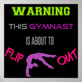 この体操警告選手はポスターを裏返ししようとしている ポスター (正面)