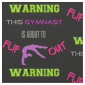 この体操警告選手は急に走り出す ファブリック (クローズアップ)