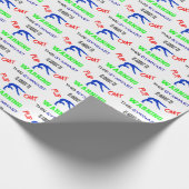 この体操警告選手は急に走り出す ラッピングペーパー (角)