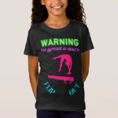 この体操警告選手は急に走り出す Tシャツ (正面)