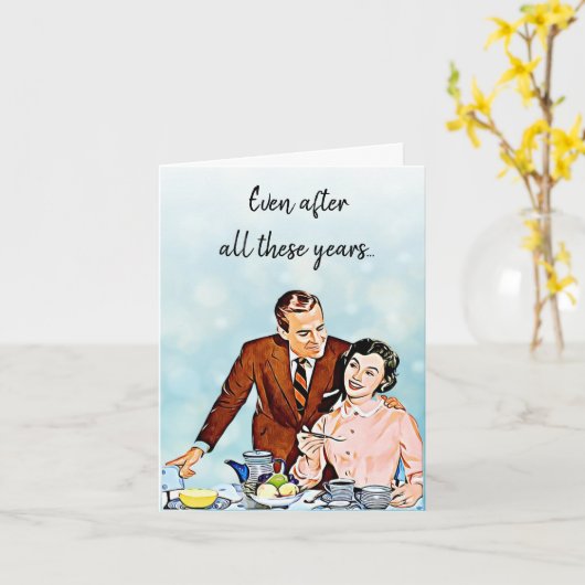 この何年もの記念日の後で カード (黄色い花)