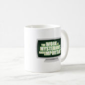 この作は神秘的で重要だ コーヒーマグカップ (正面右)