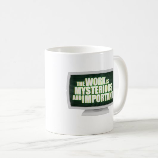 この作は神秘的で重要だ コーヒーマグカップ (正面右)