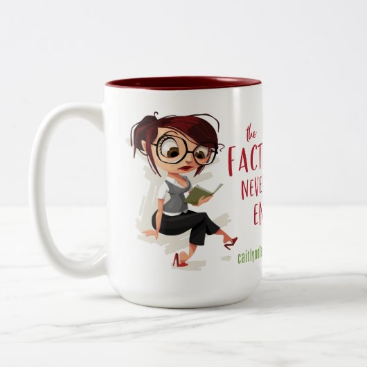 この係数は決してマグカップを終えない ツートーンマグカップ (左)