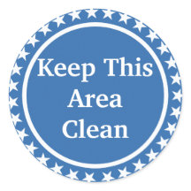 この保エリアはClean Round Stickers