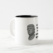 この像を下ろそう ツートーンマグカップ (正面左)