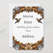 この優雅なデザイン 招待状 (正面)