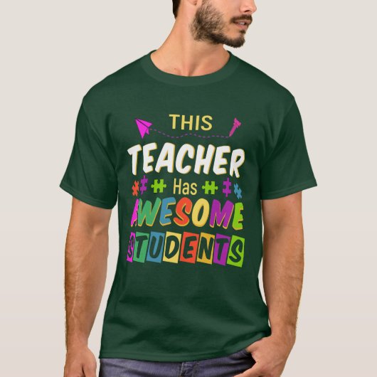 この先生には学生が素晴らしいる Tシャツ (正面)