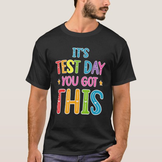 この先生のテスト得日はテスト日 Tシャツ (正面)