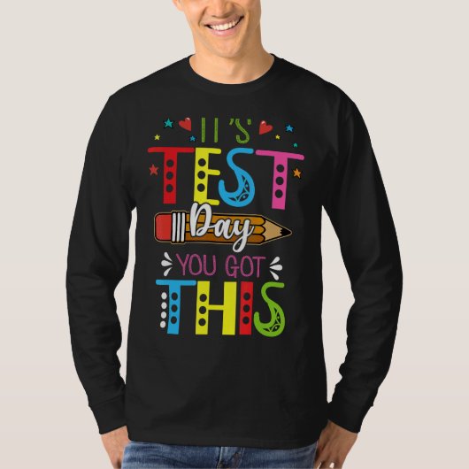 この先生のテスト得日はテスト日 Tシャツ (正面)