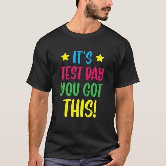 この先生の学生テスト得のテスト日 Tシャツ (正面)