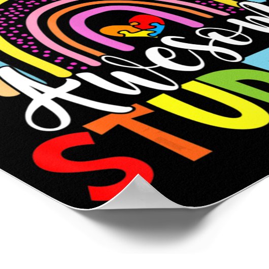 この先生は素晴らし学生に虹彩自閉症Aを持っている ポスター (角)