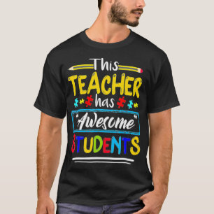 この先生は素晴らし生徒パズル自閉症Aw Tシャツ
